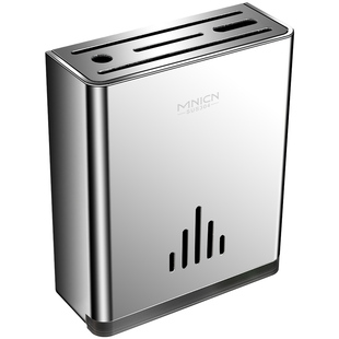 304不锈钢菜刀置物架厨房壁挂式免打孔刀具收纳架沥水筷子筒刀架