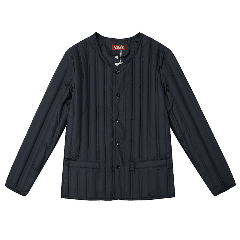 中老年贴身羽绒服小棉袄男加肥加大码爸爸内穿羽绒棉服棉衣内胆男