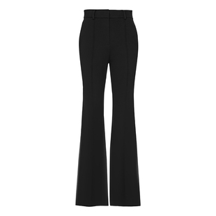 朗姿/LIME莱茵简约微喇西装裤子职场通勤高级感黑色显瘦休闲裤子