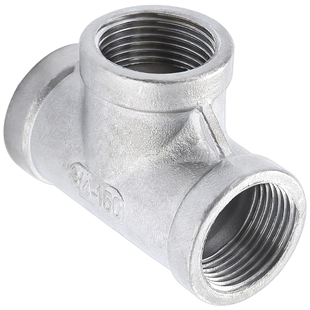 不锈钢内丝三通接头304管件内螺纹自来水丝扣管道水管配件4分1寸6