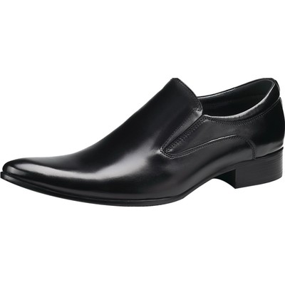 vqgt韩版皮鞋尖头正装乐福鞋真皮