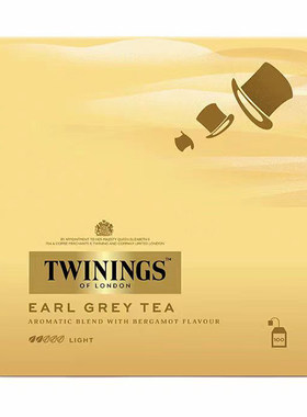 Twinings川宁豪门伯爵红茶包100片独立装英式茶叶下午茶烘焙茶粉