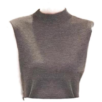 半高领简约修身针织吊带背心女