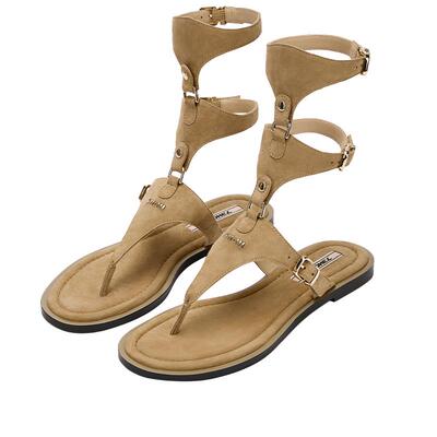 73hours波西米亚风两穿夹趾凉鞋