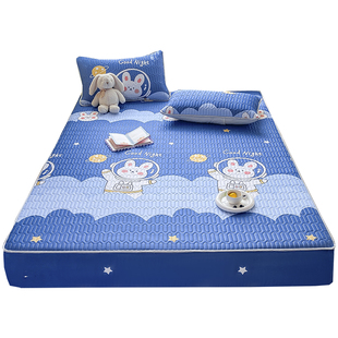 定制乳胶床笠冰丝凉席卡通儿童135上下床榻榻米薄垫夏天凉感床罩