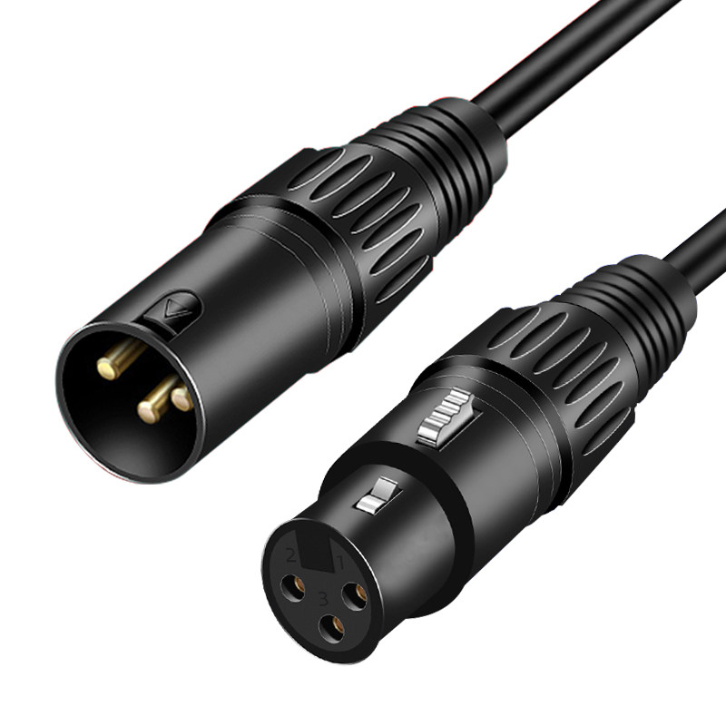 高品质舞台灯光信号线DMX512三芯卡侬公母线LED帕灯光束灯控台线