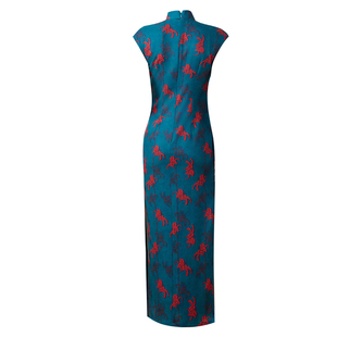 年轻款旗袍新中式夏装中年女妈妈改良连衣裙走秀日常穿老上海国风