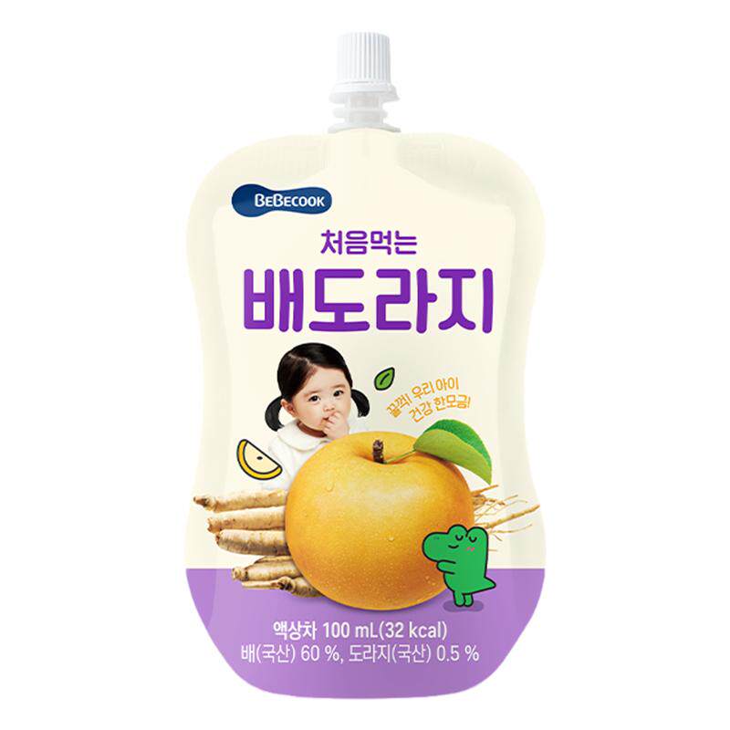 韩国BEBECOOK儿童桔梗雪梨汁饮料