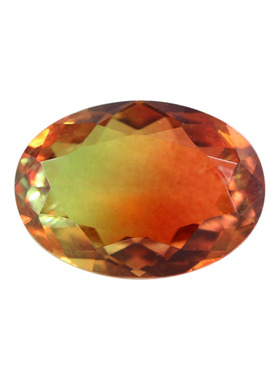 蛋形合成天然底西瓜碧玺仿真钻裸石 彩色宝石椭圆形戒托补钻BX03