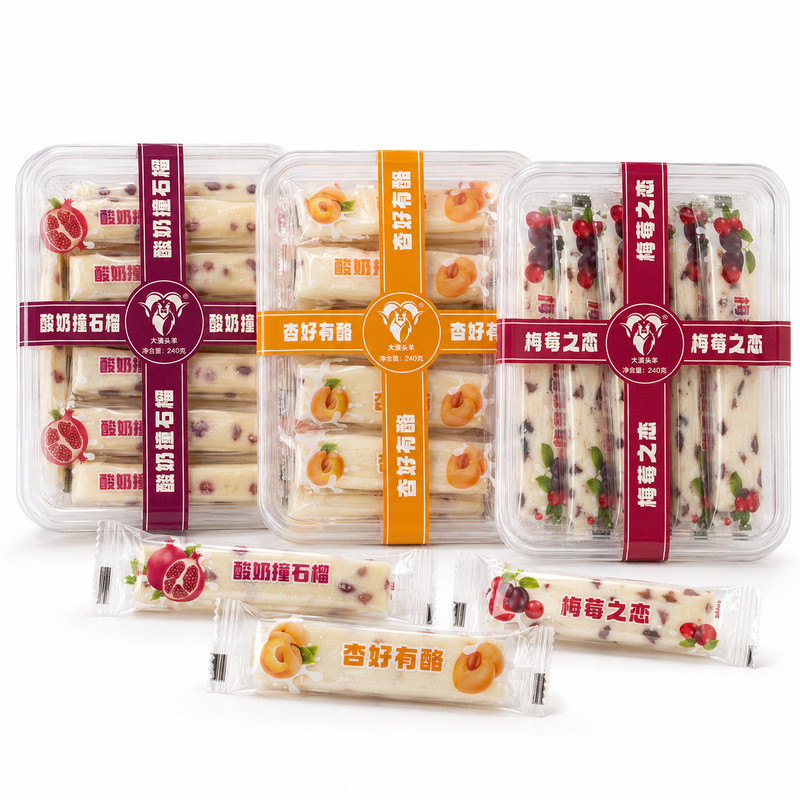 大漠头羊新疆酸奶撞石榴杏奶条