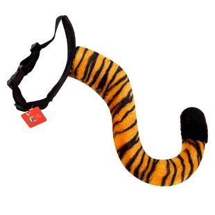 仿真老虎尾巴公仔毛绒玩具玩偶狮子长颈鹿狐狸儿童动物幼儿园白虎