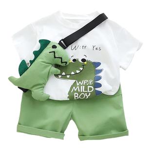 男宝宝夏装1岁半5七10一8八6六9十6个月婴儿夏季衣服分体男孩套装