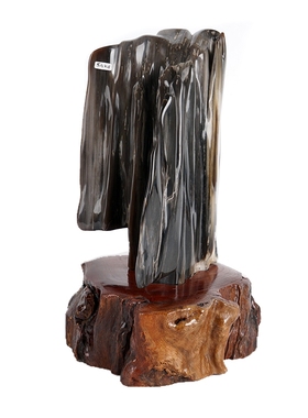 原石天然样板房新中式风软装饰品