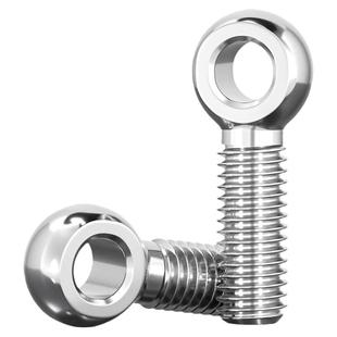 304不锈钢活节活接活结螺丝吊环鱼眼螺杆带孔螺栓M5M6M8M10M12-30