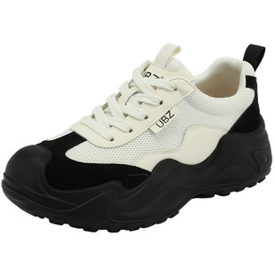 UBZ 芭蕾风德训鞋女2026年春季新款户外厚底老爹鞋女轻便运动登山