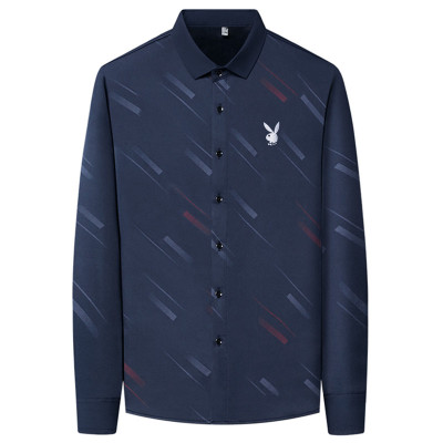 加绒加厚保暖衬衫花花公子冬装