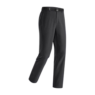 伯希和户外软壳裤男冬季防风徒步登山加绒裤子保暖运动冲锋裤女