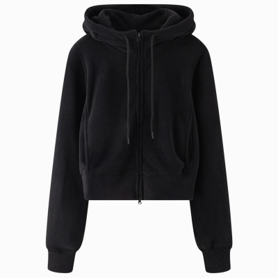 冬日摩洛哥摇粒绒连帽卫衣外套