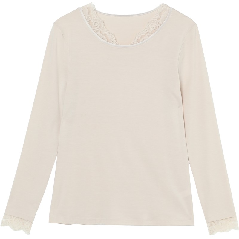 安莉芳2025年新款蕾丝打底衫