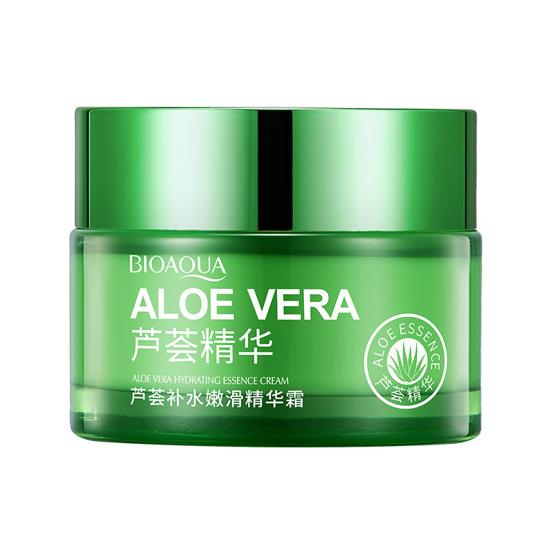 芦荟精华面霜紧致抗皱抗衰老补水保湿嫩白滋润提亮肤色女官方正品