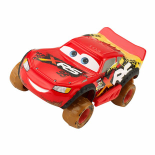 美泰赛车总动员3代XRS系列飙车带弹性赛车合金车麦昆黑风暴玩具车