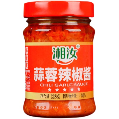 湖南湘汝中辣蒜蓉辣椒酱228g