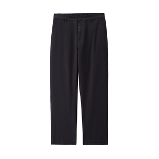 佐丹奴裤子男新款纯棉半松紧腰直筒裤男士中腰梭织休闲裤13115178