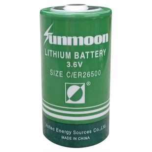 日月ER26500锂电池3.6V天燃气表 2号C型流量计物联网可定制电池组