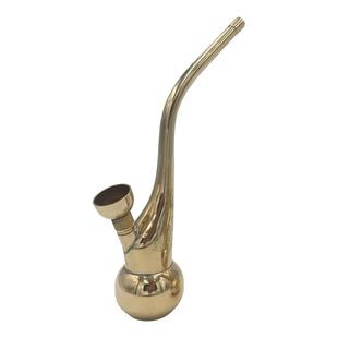 纯铜吸烟过滤器水烟袋 便携黄铜烟袋锅子两用 老式传统烟斗旱烟杆
