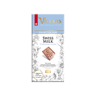 Villars传统牛奶巧克力排块瑞士进口维利斯高端零食生日礼物送礼
