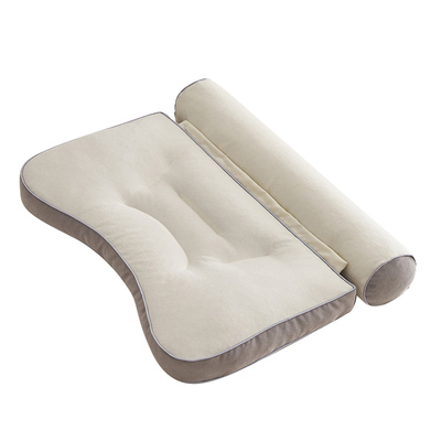 新款荞麦牵引枕头分体二合一成人硬枕护颈椎助睡眠枕芯一对装整头