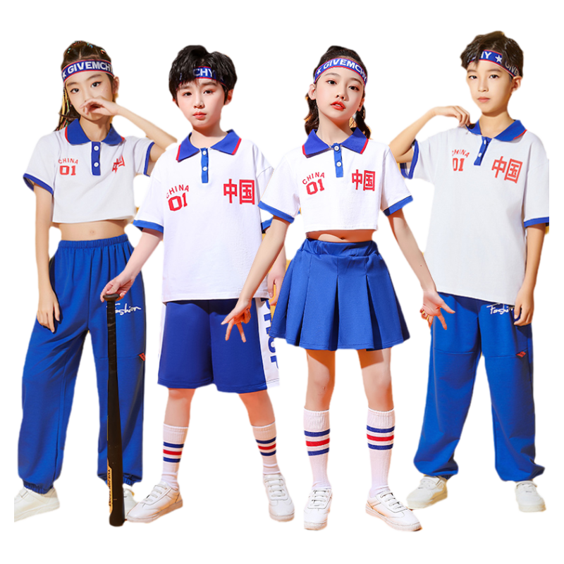 儿童啦啦队演出服运动会服装国潮