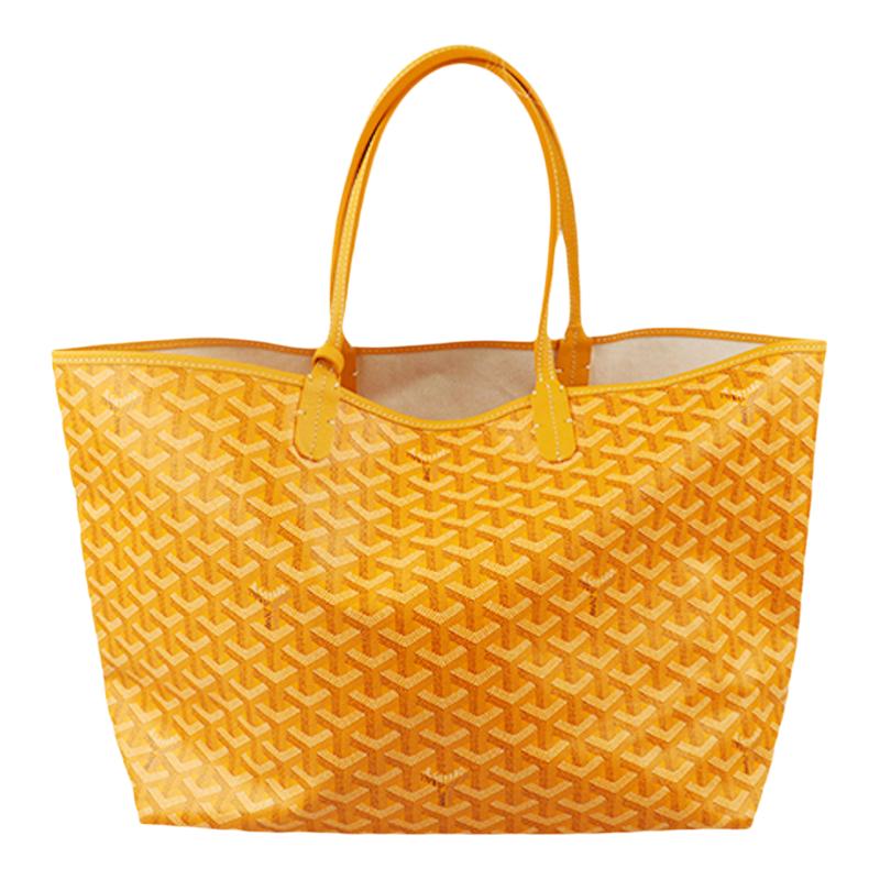【自营】中古「9.0新」GOYARD(高雅德)黄色涂层帆布小号托特包
