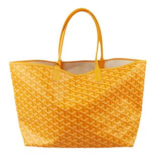 【自营】中古「9.0新」GOYARD(高雅德)黄色涂层帆布小号托特包
