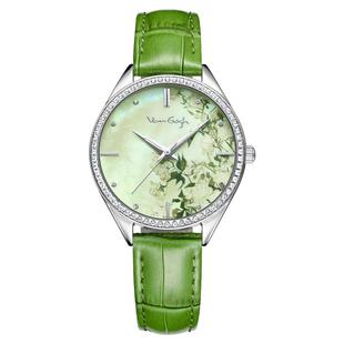 VANGOGH 梵琇系列梵·白玫瑰女士艺术时尚石英手表小众个性时尚