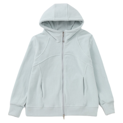 双面加绒显瘦连帽毛毛外套女