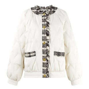 秋水伊人小香风短款羽绒服2025年冬季新款女装轻奢气质优雅外套