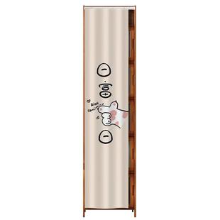 无门柜子遮挡帘立柜储物柜遮丑防尘免打孔魔术贴装饰挂帘遮丑帘子