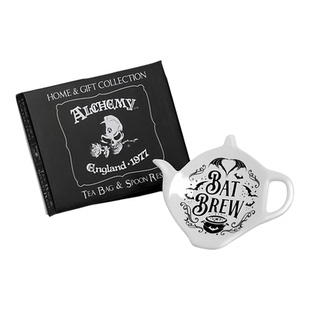 Alchemy Gothic SR8 BAT BREW 暗黑哥特风蝙蝠魔法汤锅图案茶碟