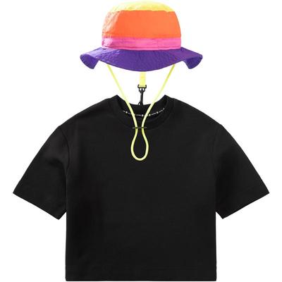 JUZISTORE短袖T恤帽子两件套