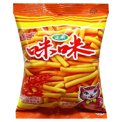 爱尚咪咪虾条蟹味粒3合1零食爆款