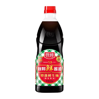 厨邦鲜酱油900ml*1特级生抽