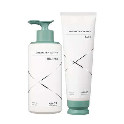 AMOS爱茉诗绿茶焕活洗发水丰盈养发滋养头皮洗发护理套装