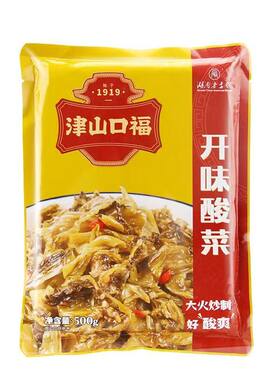 津山口福开味酸菜新包装升级
