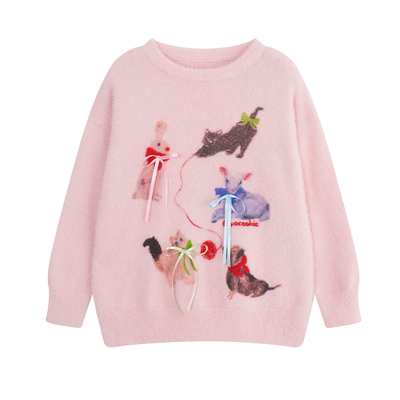 YUZI海马毛可爱大码软糯上衣