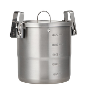 CLS户外304不锈钢锅具露营野炊装备全套炊具野营套装便携吊锅煮锅