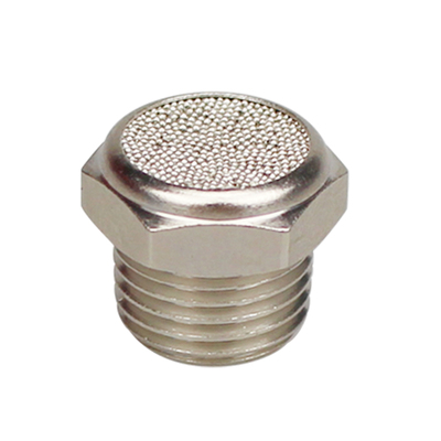 开票3D图黄铜平头排气消音器电镀