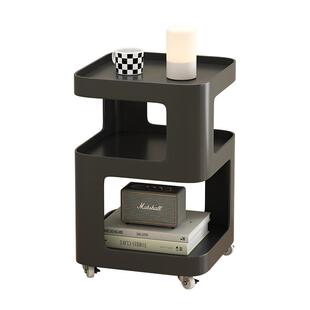 可移动沙发边几侧边柜小茶几2024新款铁艺床边小桌子推车置物架