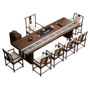 实木茶桌椅组合新中式客厅家用现代泡茶桌办公室2025新款高端茶台