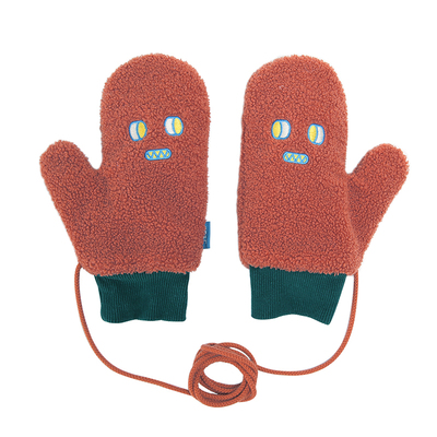 云朵工厂加绒加厚全指挂脖手套